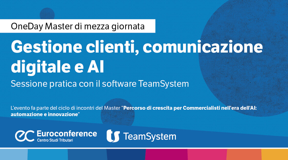 Immagine Gestione clienti, comunicazione digitale e AI | Euroconference